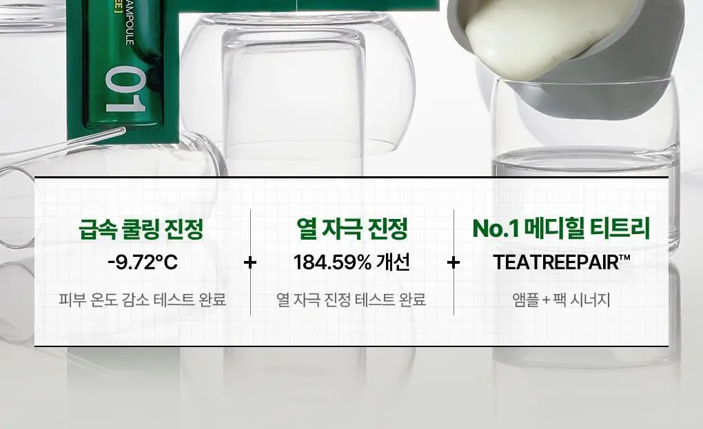 [쿨링진정] 메디힐 모델링팩&앰플 풀세트 5종 골라담기 상세페이지 10